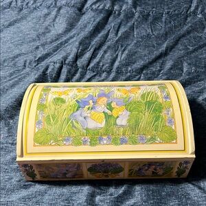 Ida Bohatta Otto Schmidt Domed Tin with Hinged Lid Made in Germany